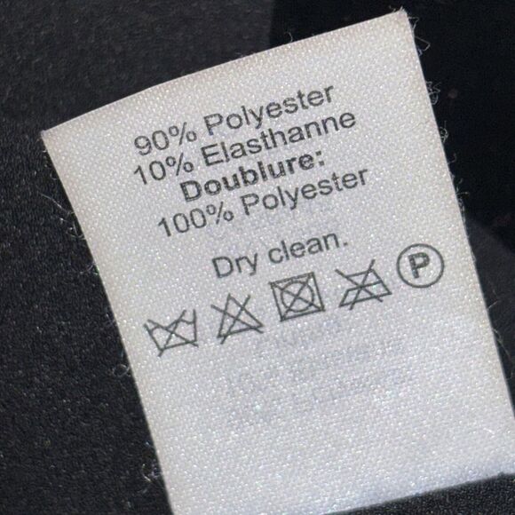 J. Crew Blazer Jacket Womens‎ 00 Black Velvet One Button Career, Professional - Picture 10 of 10